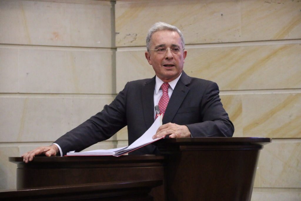 Alvaro Uribe in Colombia