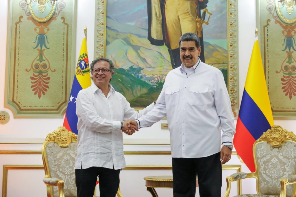 Presidents Colombia Venezuela