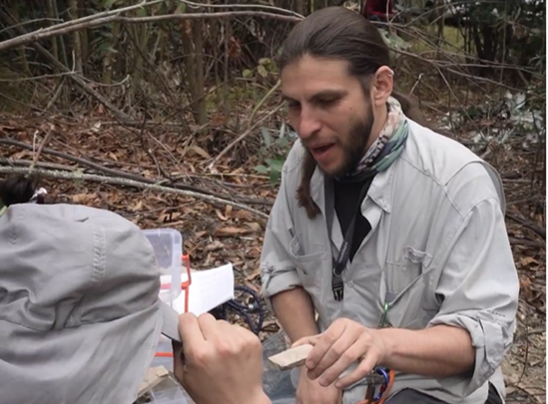 Javier Luque led the team that discovered new fossils in Toca, Boyaca Department, Colombia
