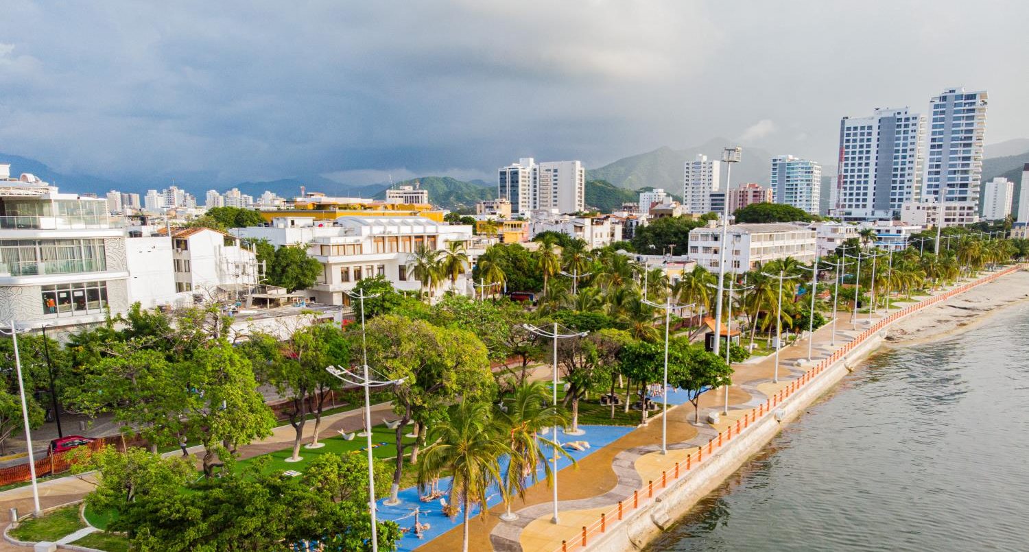 Santa Marta, the oldest city of Colombia.