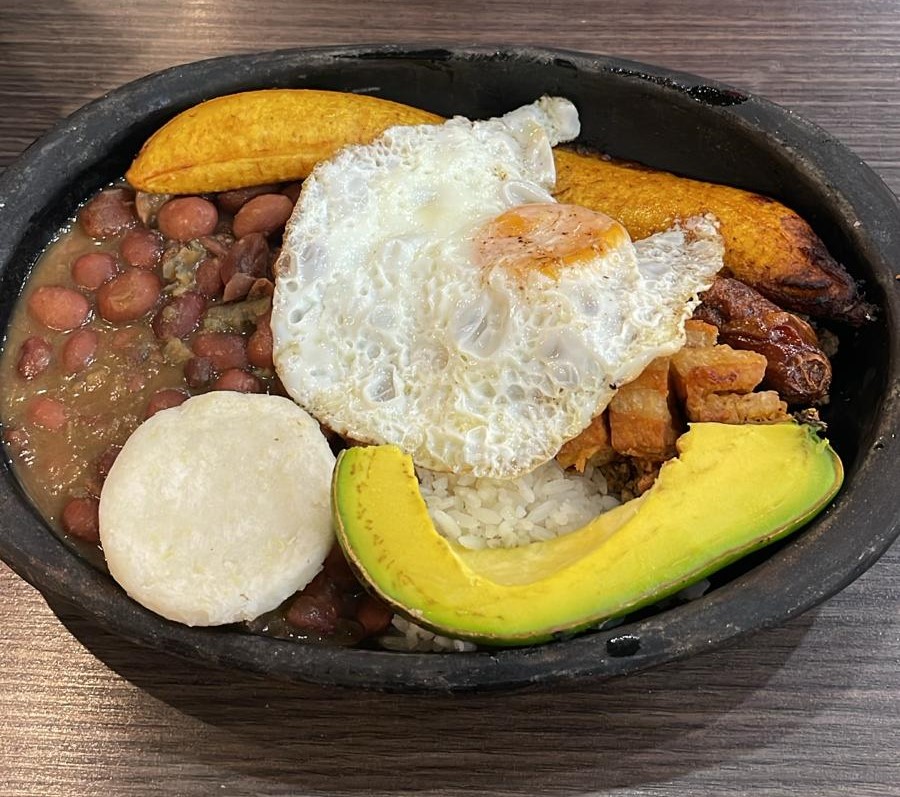 Bandeja paisa, a Colombian food speciality from Medellin