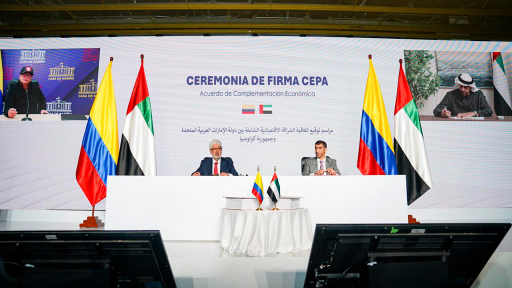 Colombia and the UAE sign free trade agreement