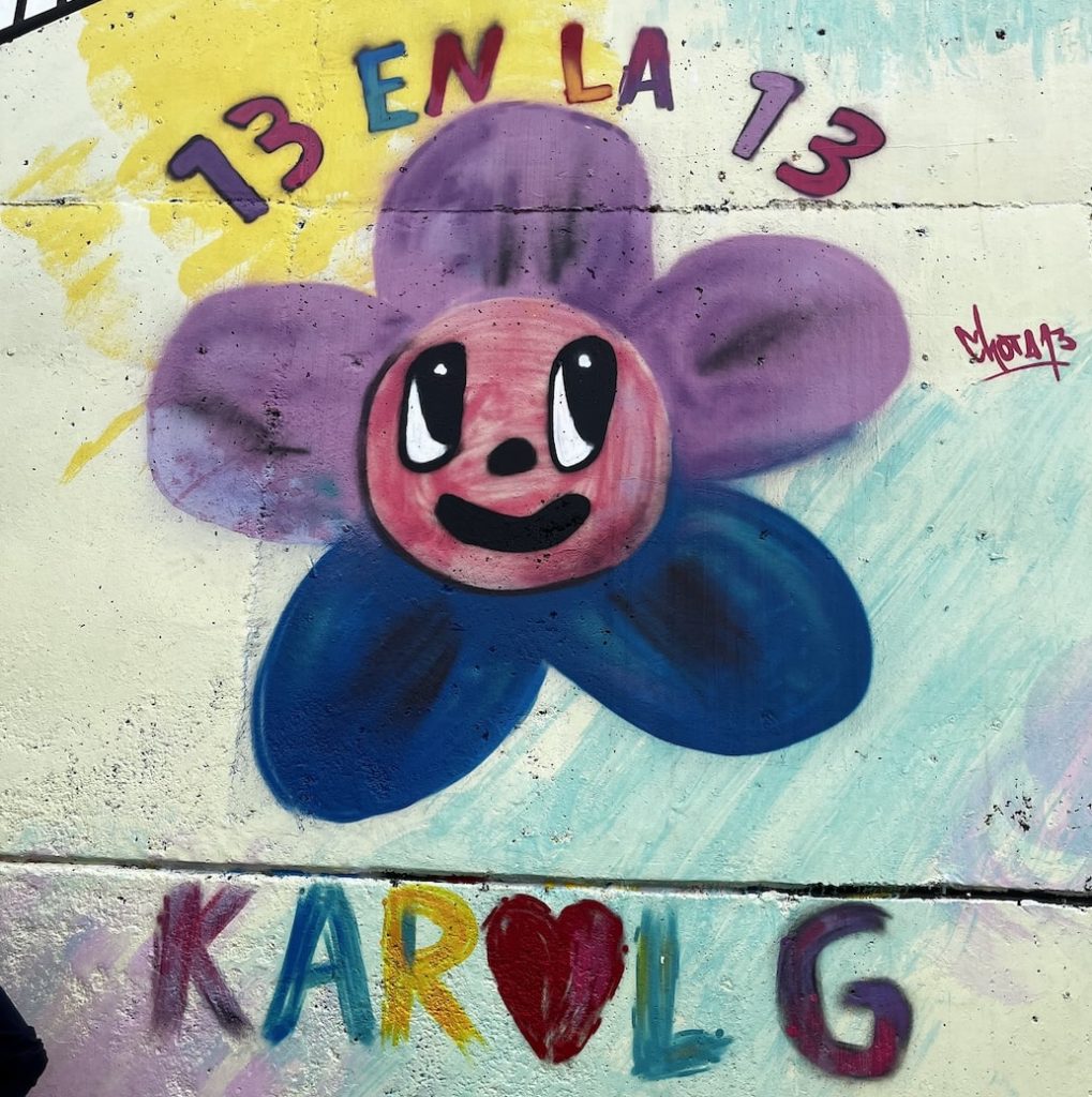 Karol G grafiti in Medellin