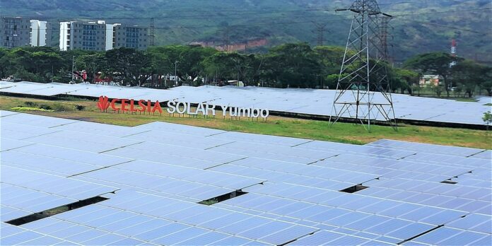 Solar energy plant Celsia SOLAR Yumbo in Colombia